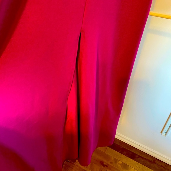 ABS Collection Magenta Maxi Dress Size 16 - Picture 5 of 6